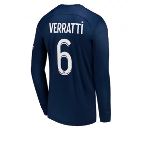Paris Saint-Germain Marco Verratti #6 Hemmatröja 2022-23 Långärmad